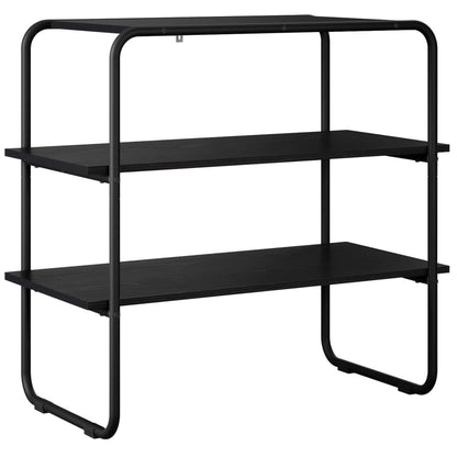 vidaXL Console Table Black Oak 100 x 41 x 75 cm Engineered Wood