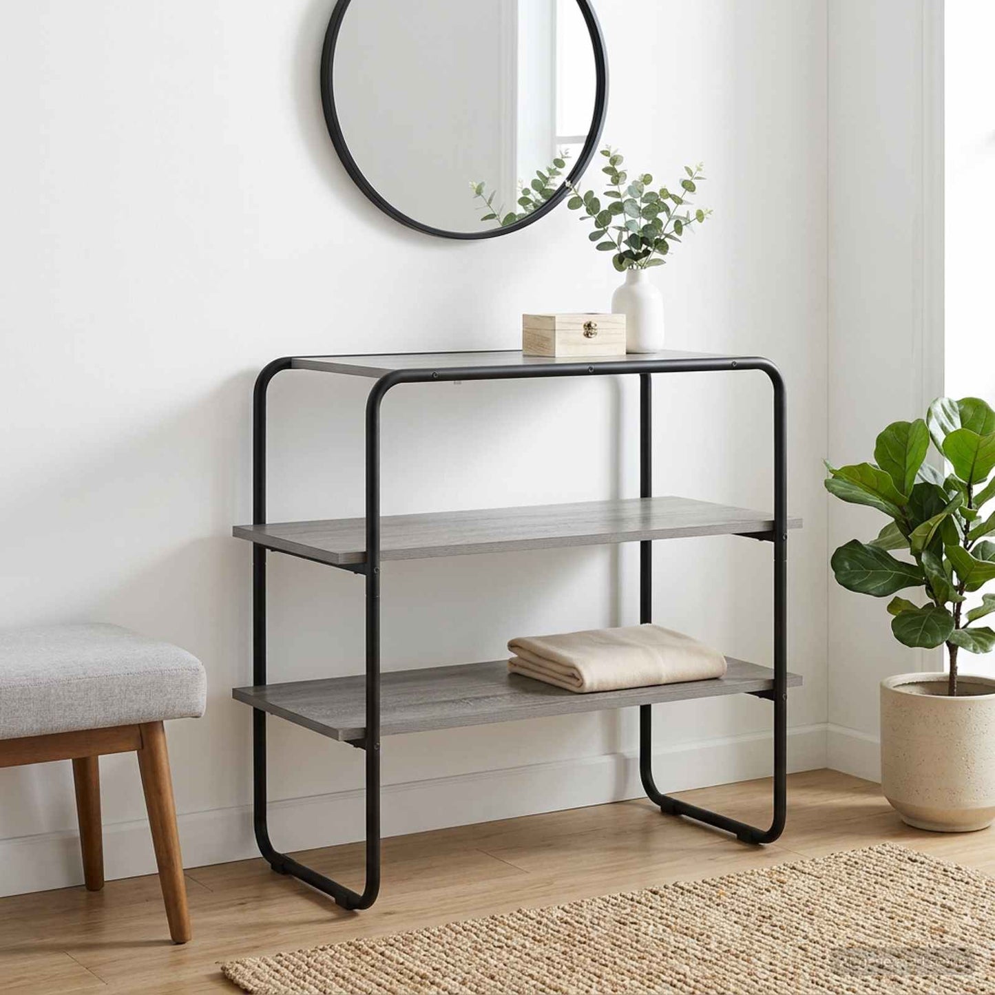 vidaXL Console Table Grey Sonoma 100 x 41 x 75 cm Engineered Wood