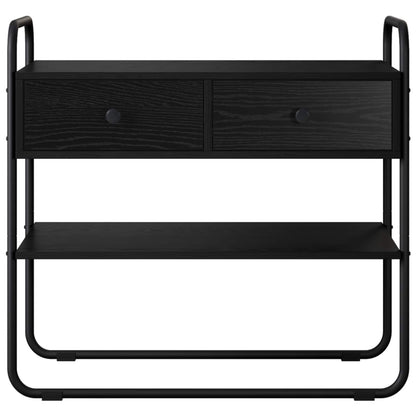 vidaXL Console Table Black Oak 80 x 40 x 75 cm Engineered Wood