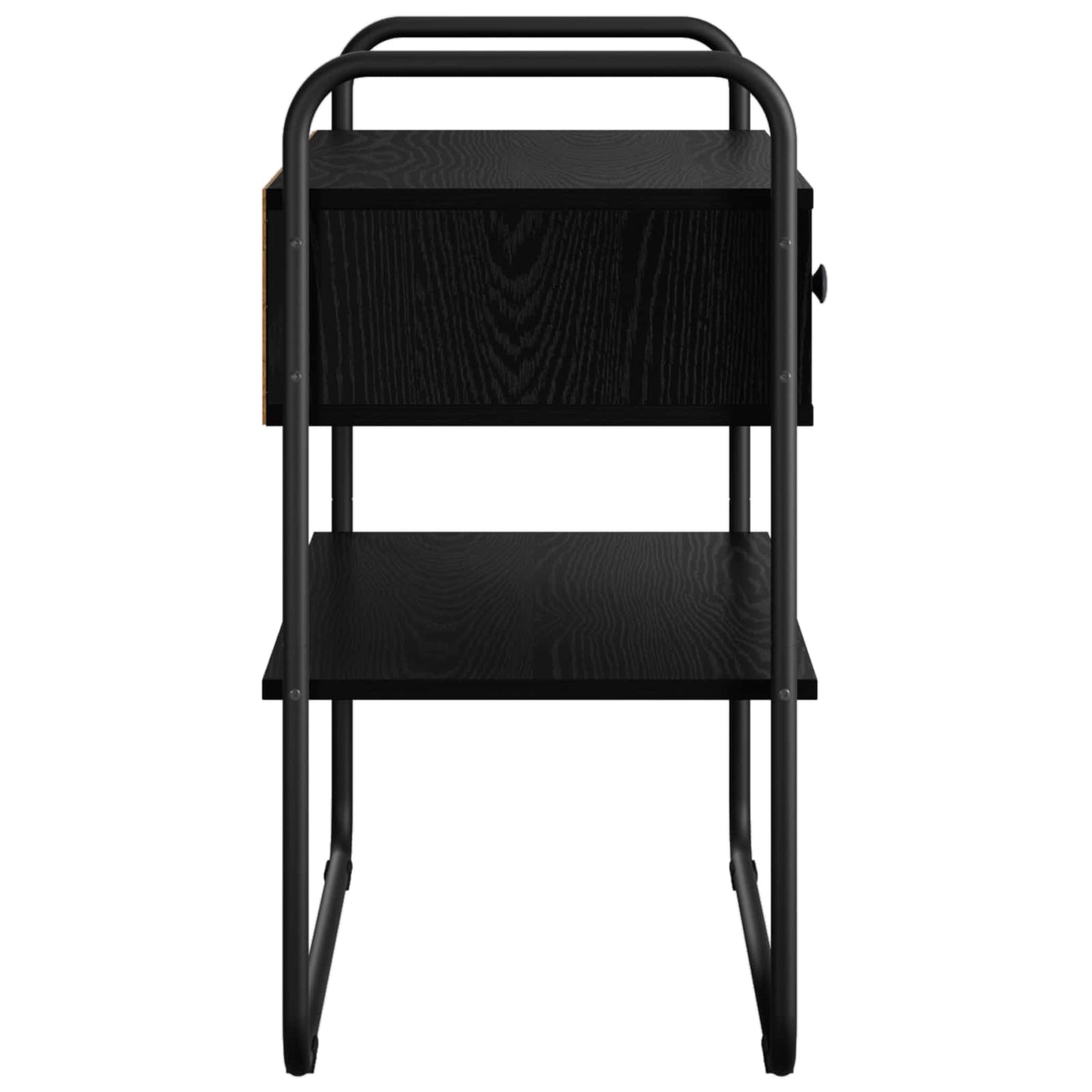 vidaXL Console Table Black Oak 80 x 40 x 75 cm Engineered Wood