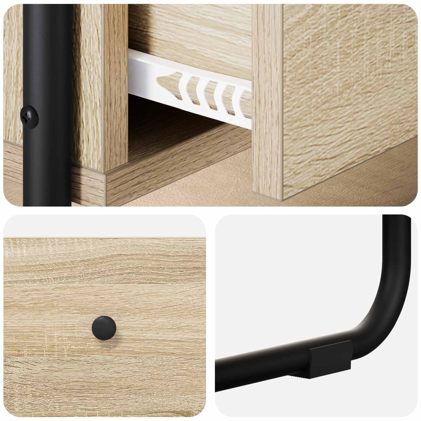 vidaXL Console Table Sonoma Oak 80 x 40 x 75 cm Engineered Wood