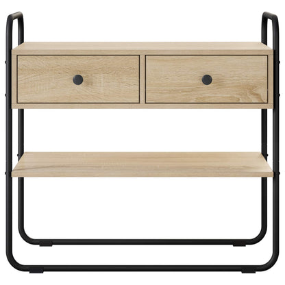 vidaXL Console Table Sonoma Oak 80 x 40 x 75 cm Engineered Wood