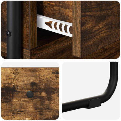 vidaXL Console Table Smoked Oak 80 x 40 x 75 cm Engineered Wood