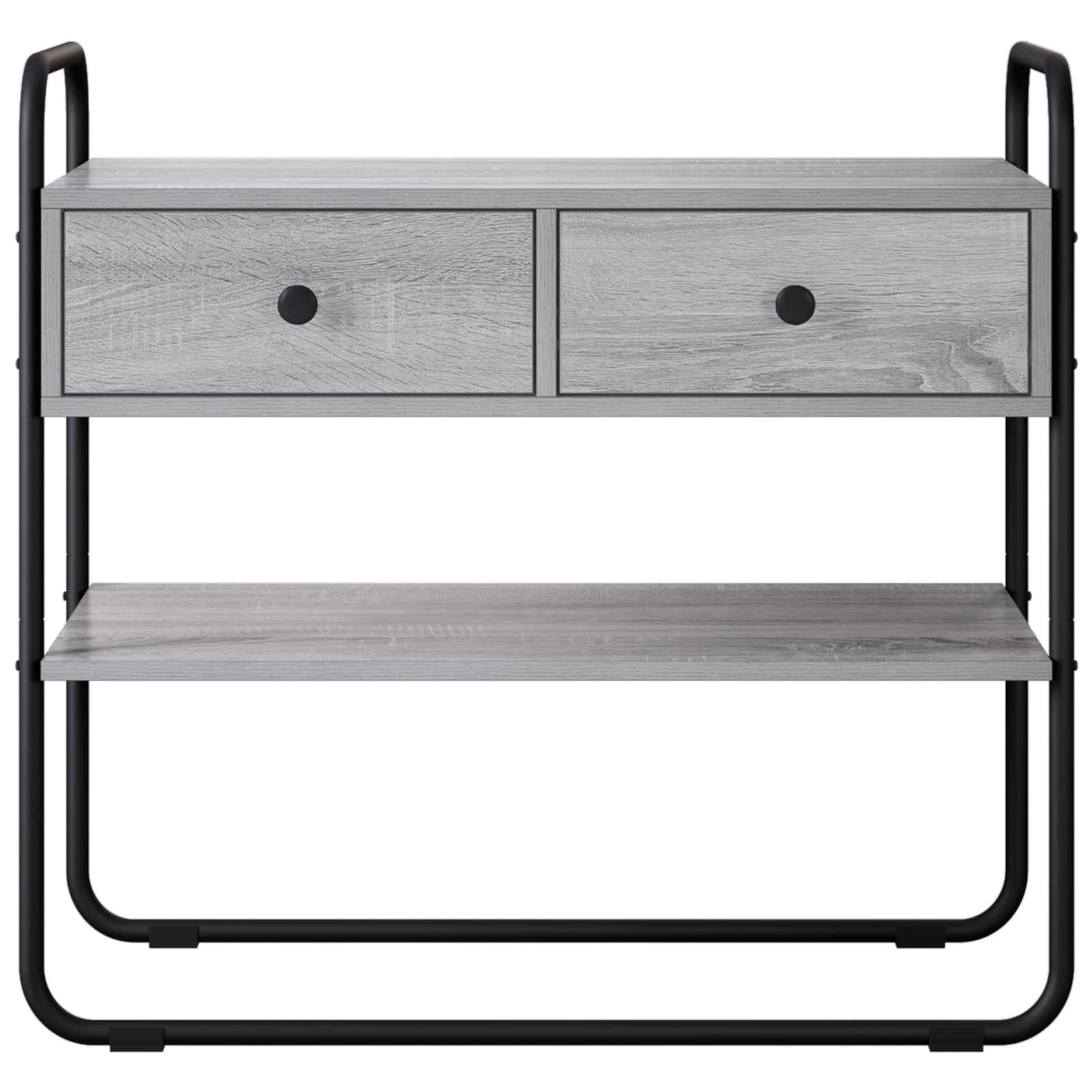 vidaXL Console Table Grey Sonoma 80 x 40 x 75 cm Engineered Wood