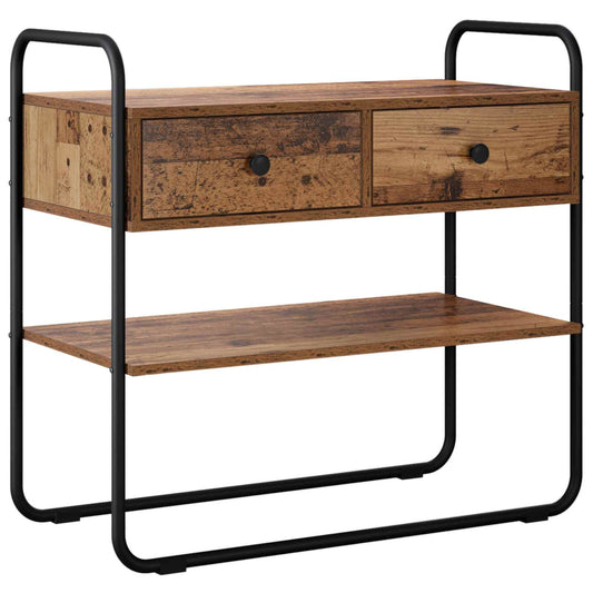 vidaXL Console Table Old Wood 80 x 40 x 75 cm Engineered Wood