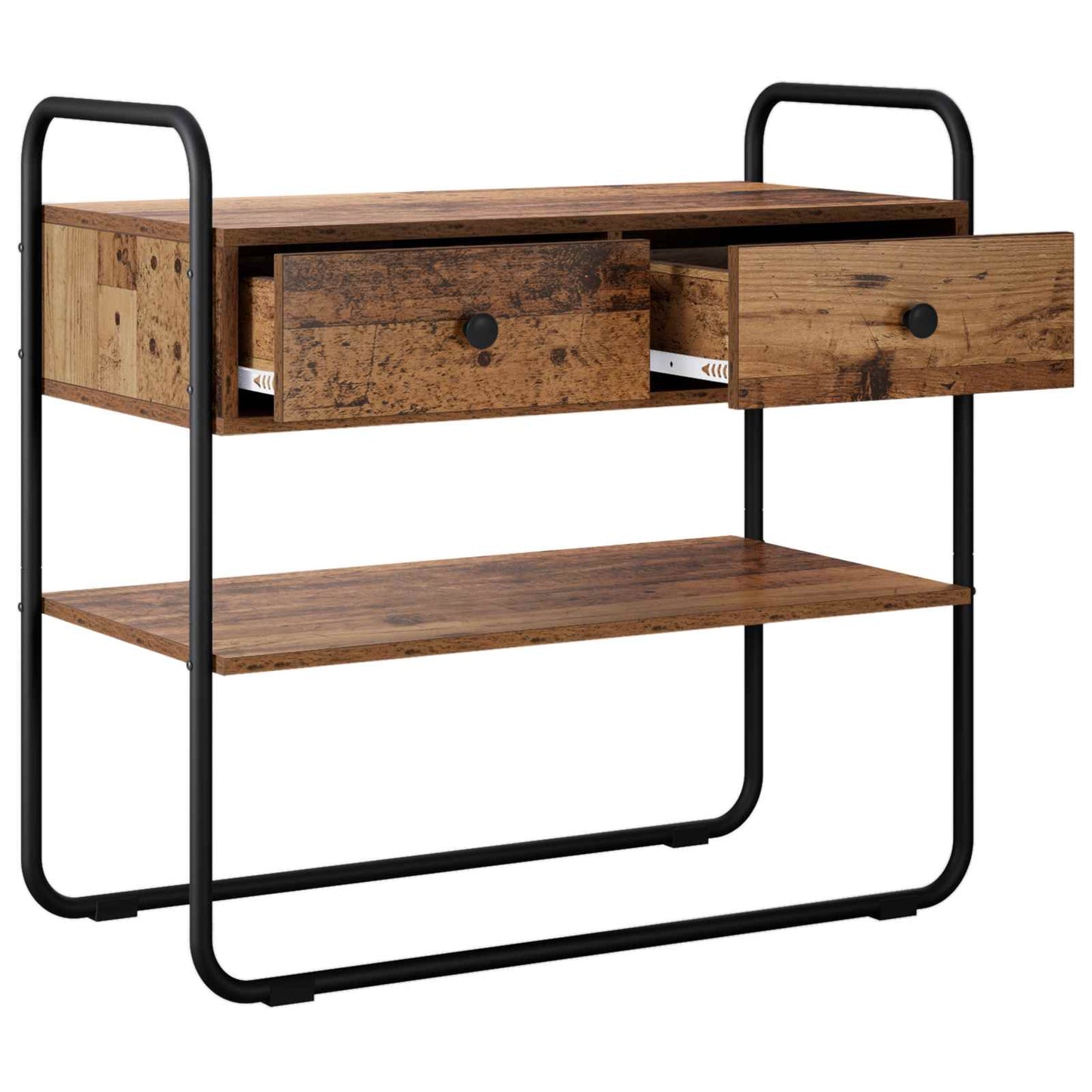 vidaXL Console Table Old Wood 80 x 40 x 75 cm Engineered Wood