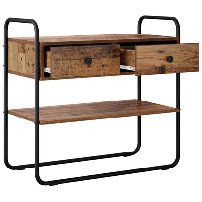 vidaXL Console Table Old Wood 80 x 40 x 75 cm Engineered Wood