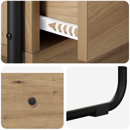 vidaXL Console Table Artisan Oak 80 x 40 x 75 cm Engineered Wood
