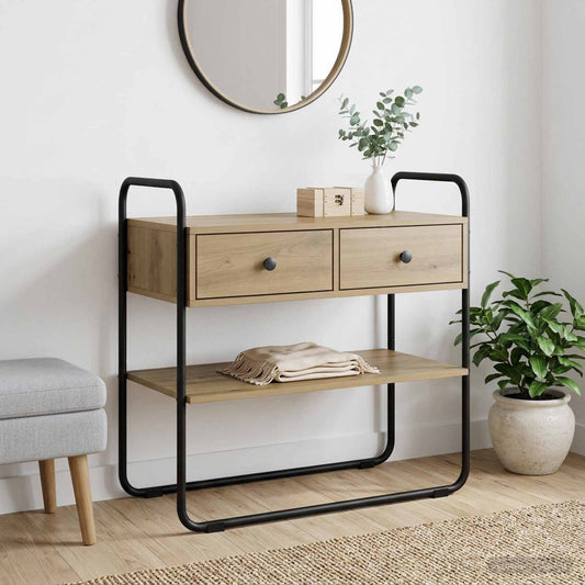 vidaXL Console Table Artisan Oak 80 x 40 x 75 cm Engineered Wood
