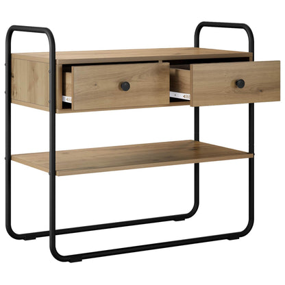 vidaXL Console Table Artisan Oak 80 x 40 x 75 cm Engineered Wood