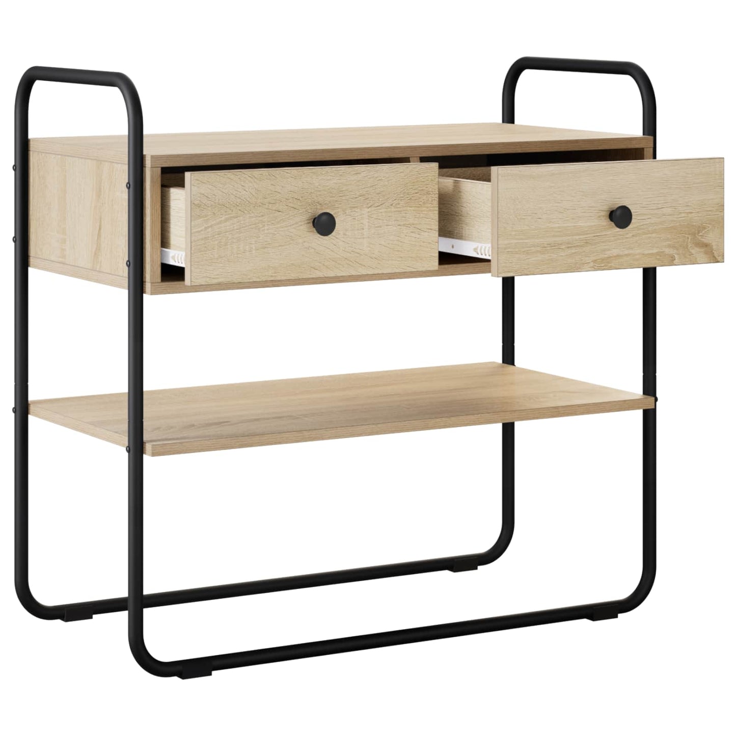 vidaXL Console Table Sonoma Oak 100 x 40 x 75 cm Engineered Wood