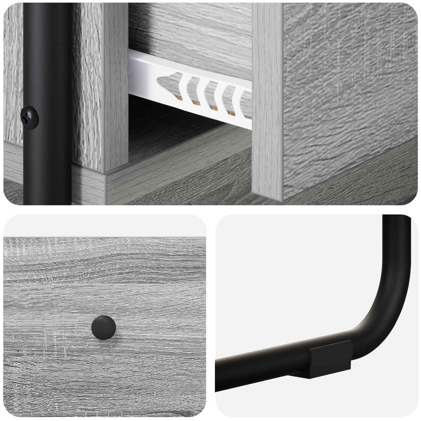 vidaXL Console Table Grey Sonoma 100 x 40 x 75 cm Engineered Wood