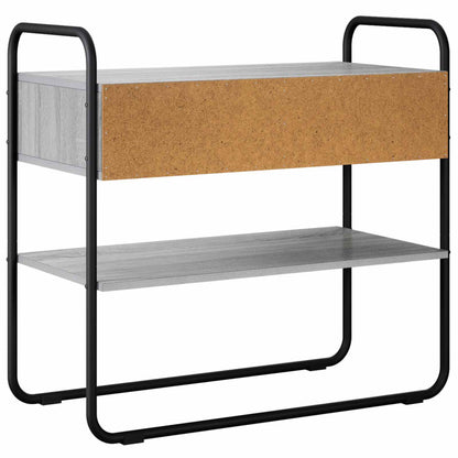 vidaXL Console Table Grey Sonoma 100 x 40 x 75 cm Engineered Wood