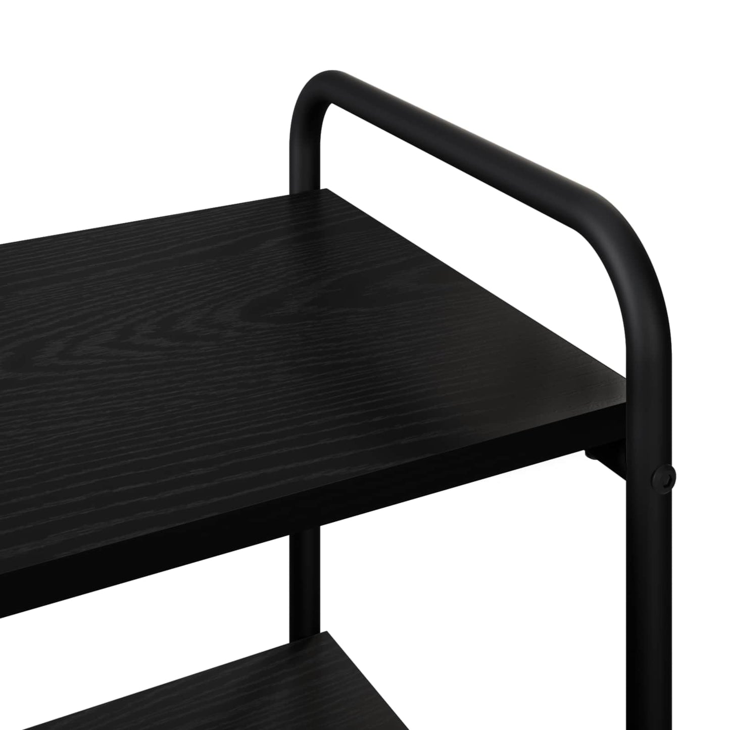 vidaXL Console Table Black Oak 80 x 35 x 75 cm Engineered Wood