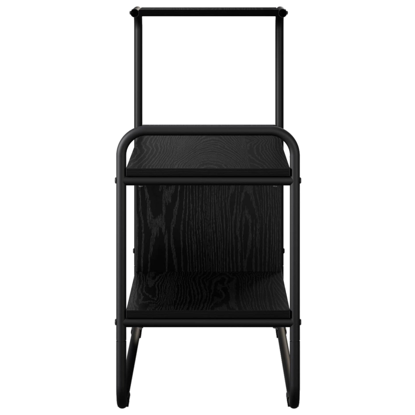 vidaXL Console Table Black Oak 80 x 35 x 75 cm Engineered Wood