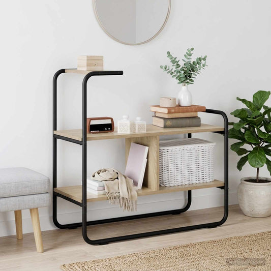 vidaXL Console Table Sonoma Oak 80 x 35 x 75 cm Engineered Wood