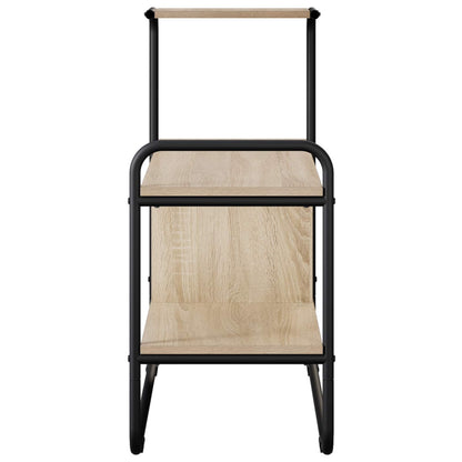 vidaXL Console Table Sonoma Oak 80 x 35 x 75 cm Engineered Wood