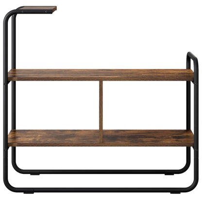 vidaXL Console Table Smoked Oak 80 x 35 x 75 cm Engineered Wood