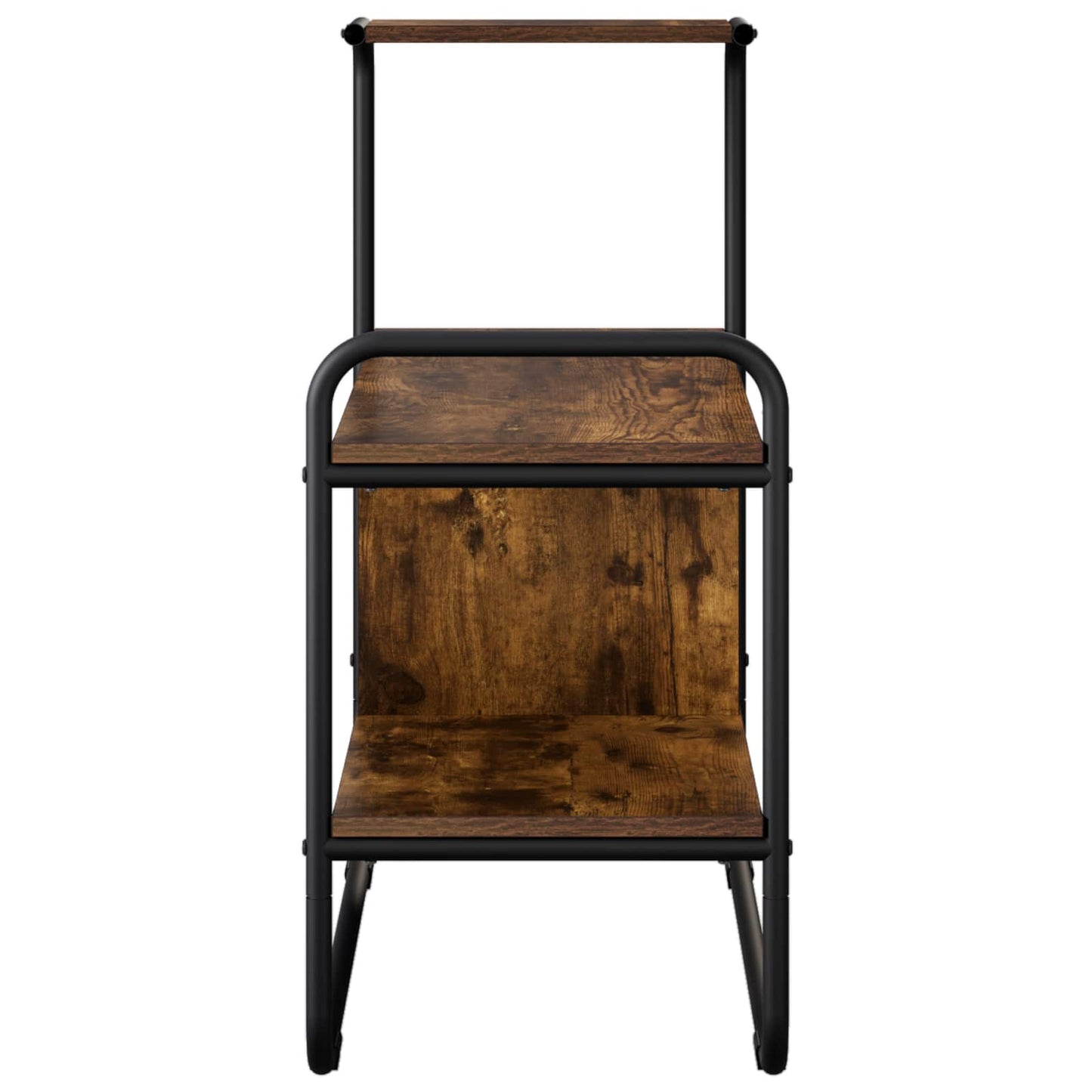 vidaXL Console Table Smoked Oak 80 x 35 x 75 cm Engineered Wood