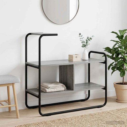vidaXL Console Table Grey Sonoma 80 x 35 x 75 cm Engineered Wood