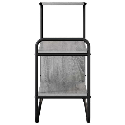 vidaXL Console Table Grey Sonoma 80 x 35 x 75 cm Engineered Wood