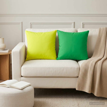 vidaXL Cushion with Pillow HEERLEN 2 pcs Bright Green Polyester