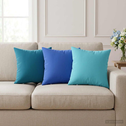 vidaXL Cushion with Pillow HEERLEN 2 pcs Turquoise Polyester