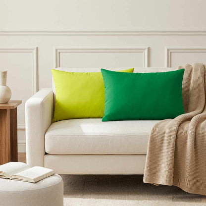 vidaXL Cushion with Pillow HEERLEN 2 pcs Bright Green Polyester
