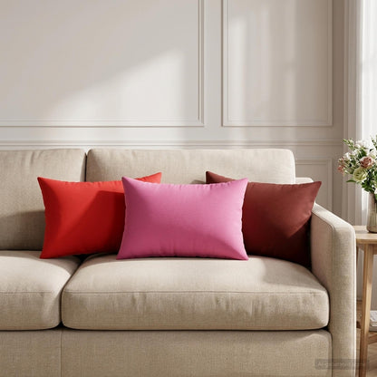 vidaXL Cushion with Pillow HEERLEN 2 pcs Wine Red Polyester