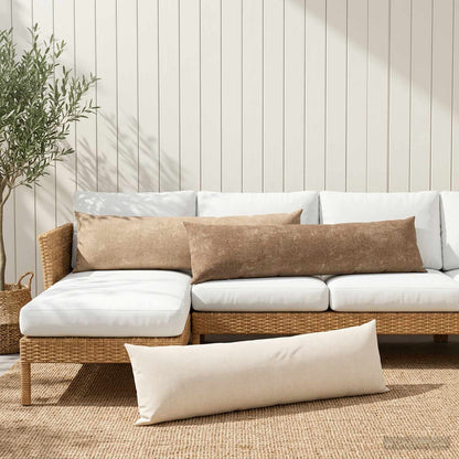 vidaXL Throw Pillow HEERLEN Brown 40 x 145 cm Chenille Fabric