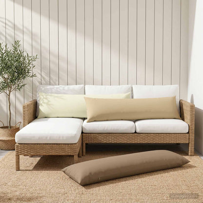vidaXL Cushion with Pillow HEERLEN Taupe 40 x 145 cm Polyester