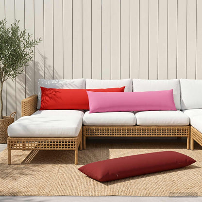 vidaXL Cushion with Pillow HEERLEN Red 40 x 145 cm Polyester