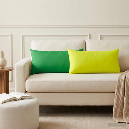 vidaXL Cushion with Pillow HEERLEN 2 pcs Bright Green Polyester