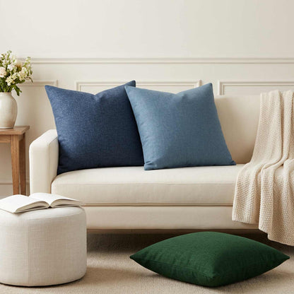 vidaXL Throw Pillow 6 pcs HEERLEN Jeans Blue 50 x 50 cm Fabric
