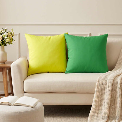vidaXL Cushion with Pillow HEERLEN 6 pcs Green Polyester