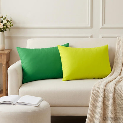 vidaXL Cushion with Pillow HEERLEN 2 pcs Green Polyester