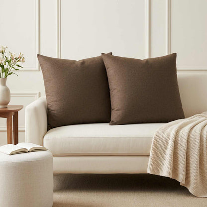vidaXL Throw Pillow 2 pcs HEERLEN Taupe 55 x 55 cm Fabric