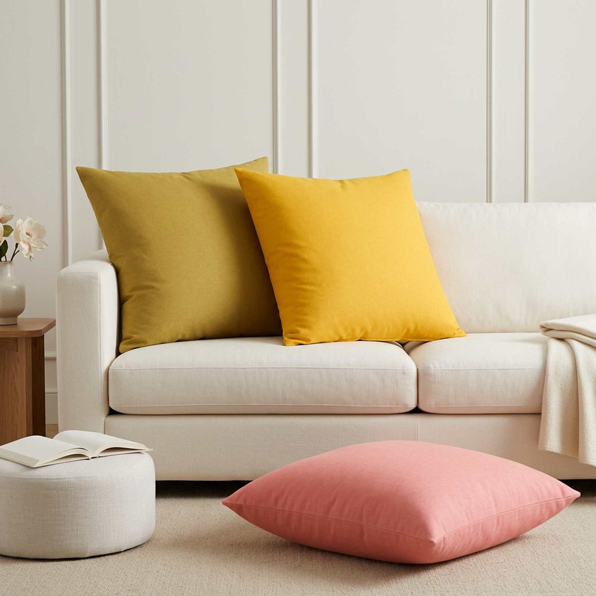 vidaXL Throw Pillow 2 pcs HEERLEN Pink 80 x 80 cm Fabric