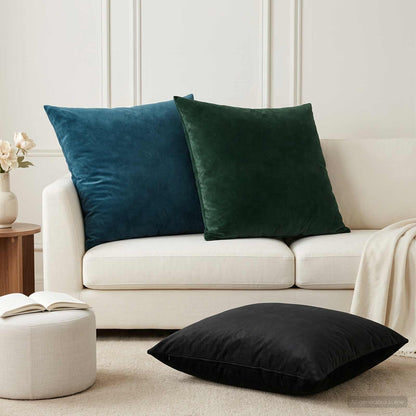 vidaXL Cushion with Pillow HEERLEN 2 pcs Dark Green Velvet