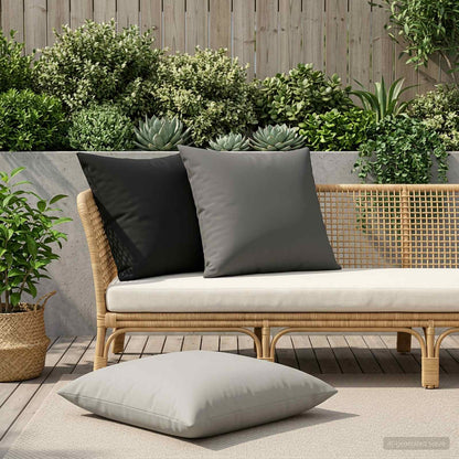 vidaXL Cushion with Pillow HEERLEN 2 pcs Anthracite Polyester