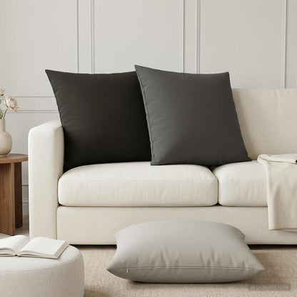 vidaXL Cushion with Pillow HEERLEN 2 pcs Anthracite Polyester