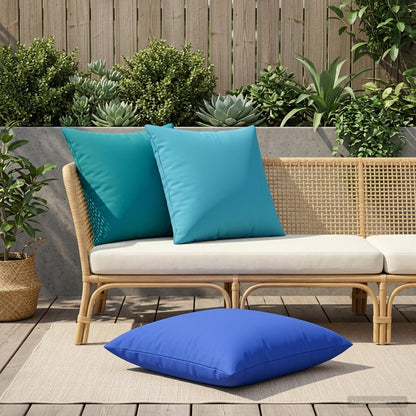 vidaXL Cushion with Pillow HEERLEN 2 pcs Light Blue Polyester