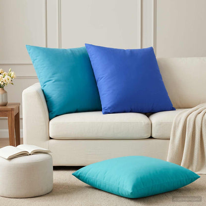 vidaXL Cushion with Pillow HEERLEN 2 pcs Royal Blue Polyester
