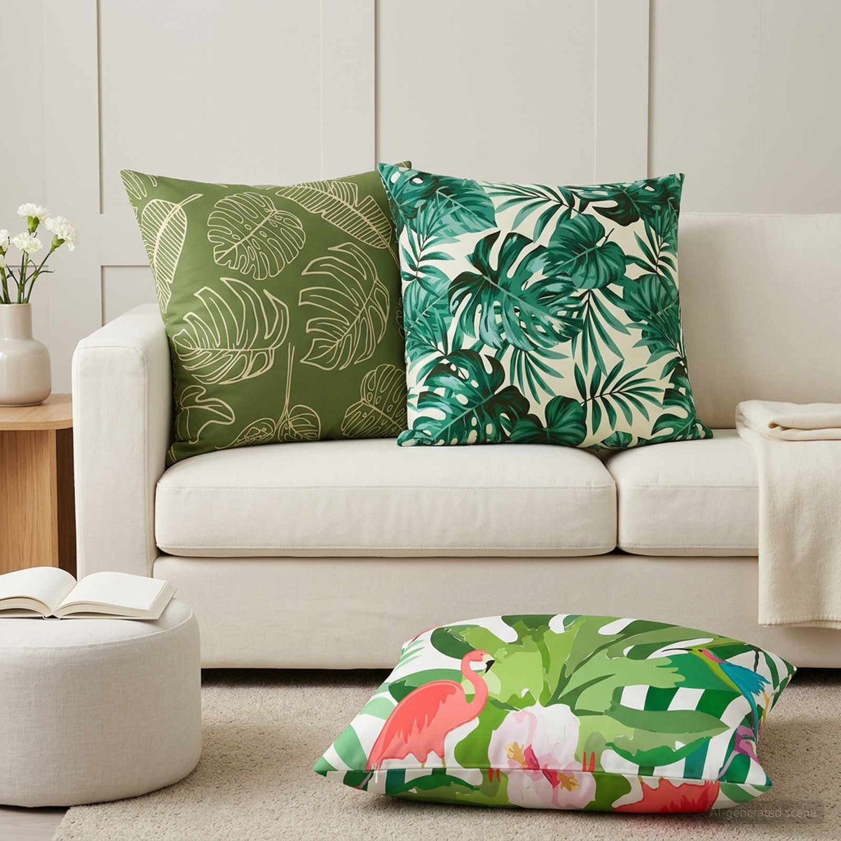 vidaXL Cushion with Pillow HEERLEN 2 pcs Multicolour Polyester