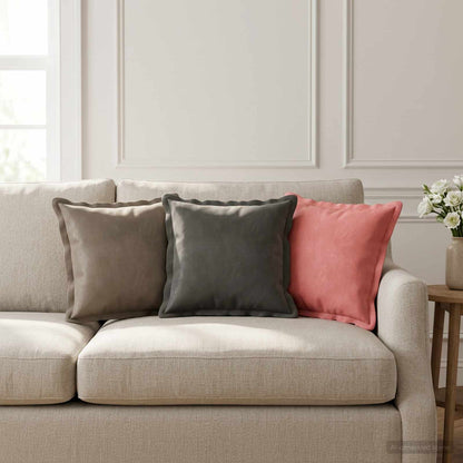 vidaXL Cushion with Pillow HOUTEN 2 pcs Dark Grey Velvet