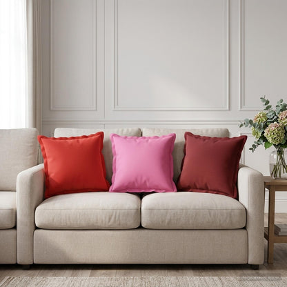 vidaXL Cushion with Pillow HOUTEN 2 pcs Red Polyester