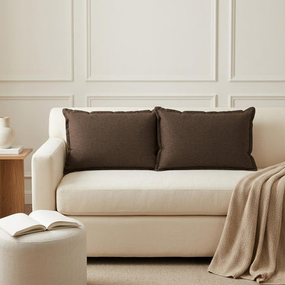 vidaXL Throw Pillow 2 pcs HOUTEN Taupe 40 x 60 cm Faux Linen