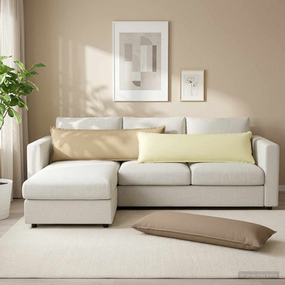 vidaXL Cushion with Pillow HOUTEN 2 pcs Taupe Polyester