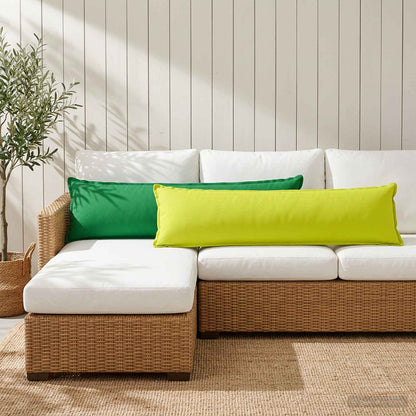vidaXL Cushion with Pillow HOUTEN Bright Green 40 x 145 cm Polyester