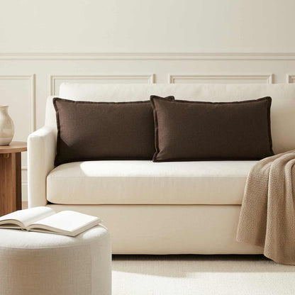 vidaXL Throw Pillow 6 pcs HOUTEN Brown 40 x 70 cm Faux Linen